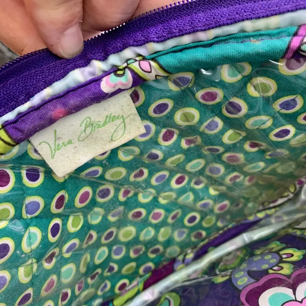 Vera Bradley Northern Lights Hanging Cosmetic Bag Packing Travel Makeup Case